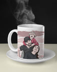 Custom Family Portrait Mug - Hand-drawn Vector Art - cmzart