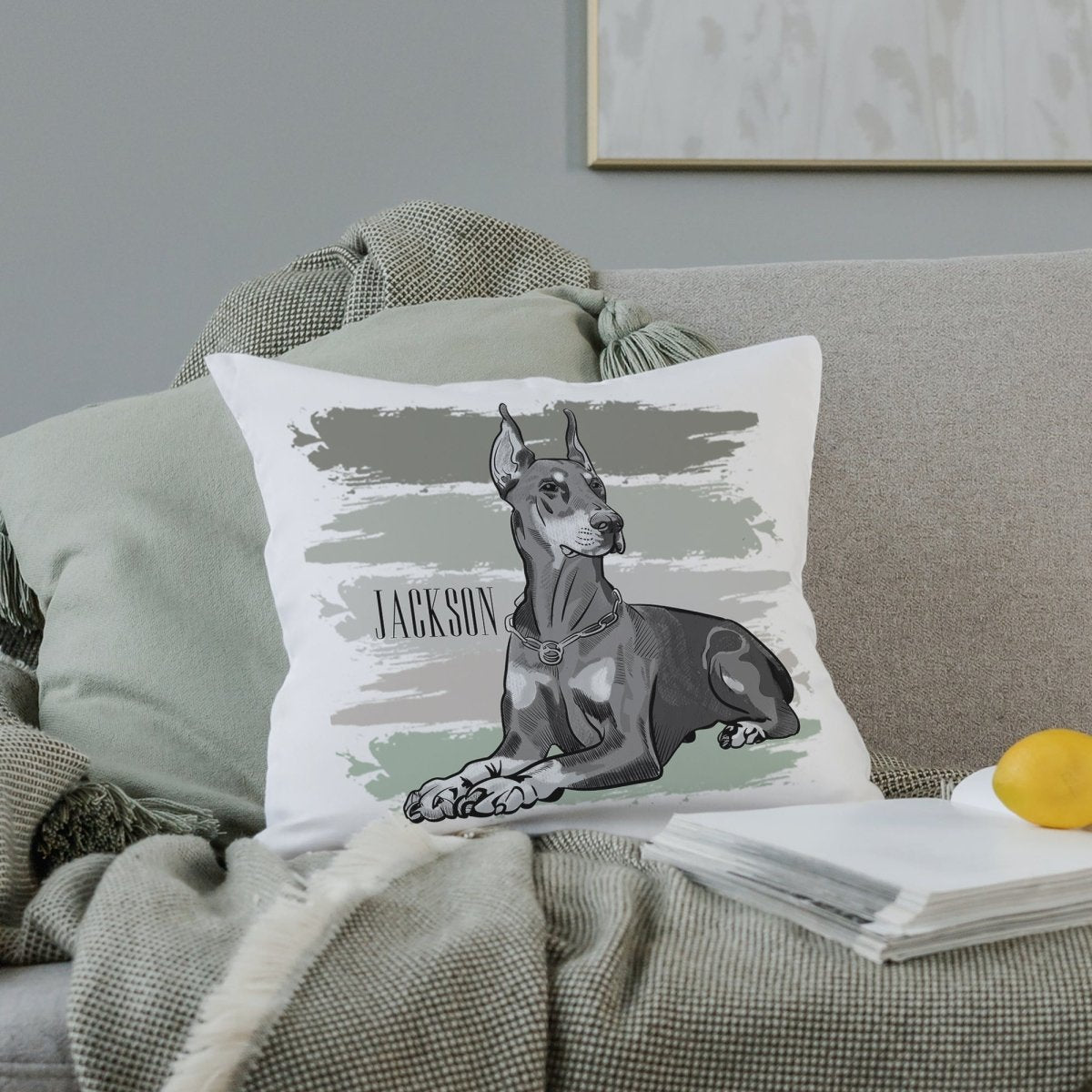 Custom Hand-drawn Sktech Pet Cushion Cover - cmzart