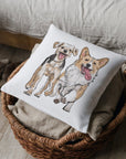 Custom Hand-drawn Sktech Pet Cushion Cover - cmzart