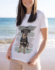 Custom Pet Portrait T-shirt - Hand-drawn Sketch - cmzart