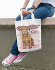 Custom Pet Portrait Tote Bag - Hand-drawn Vector - cmzart