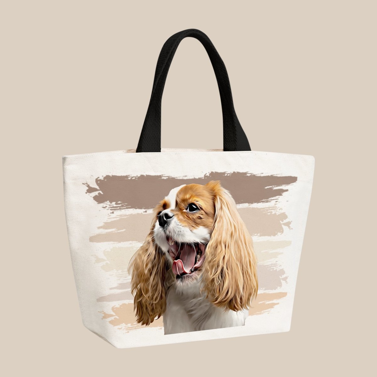 English Toy Spaniel - King Charles Spaniel Art Canvas Print Weekender Tote Bag by Sandra Sij - Pixels