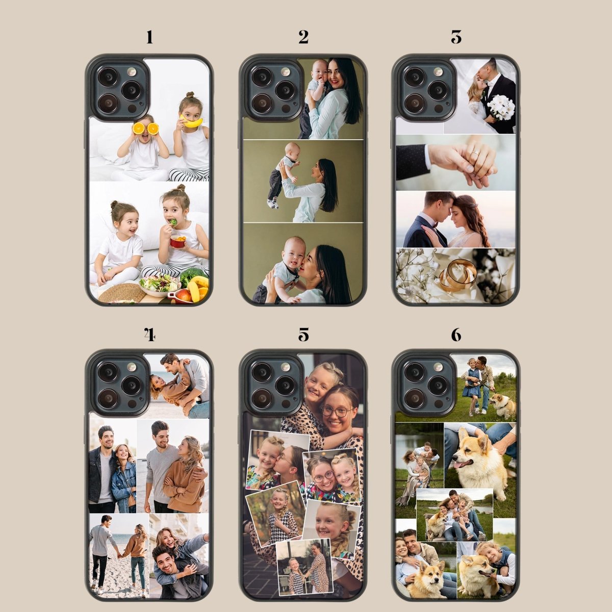 Custom Photo Collage Case Personalised Phone Case CMZ Art cmzart