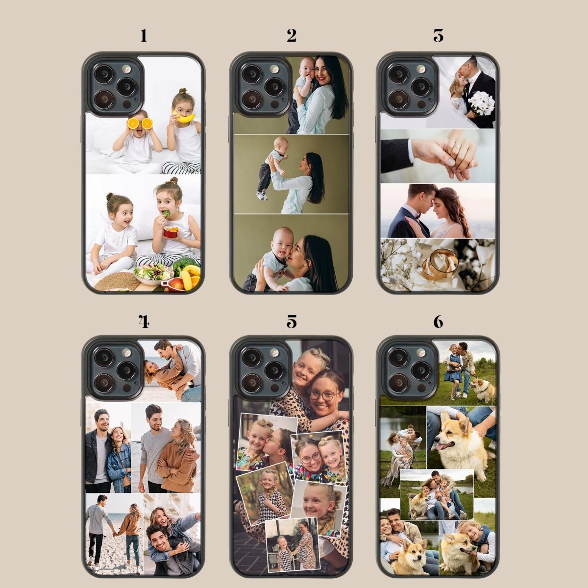 Custom Photo Collage Phone Case - cmzart
