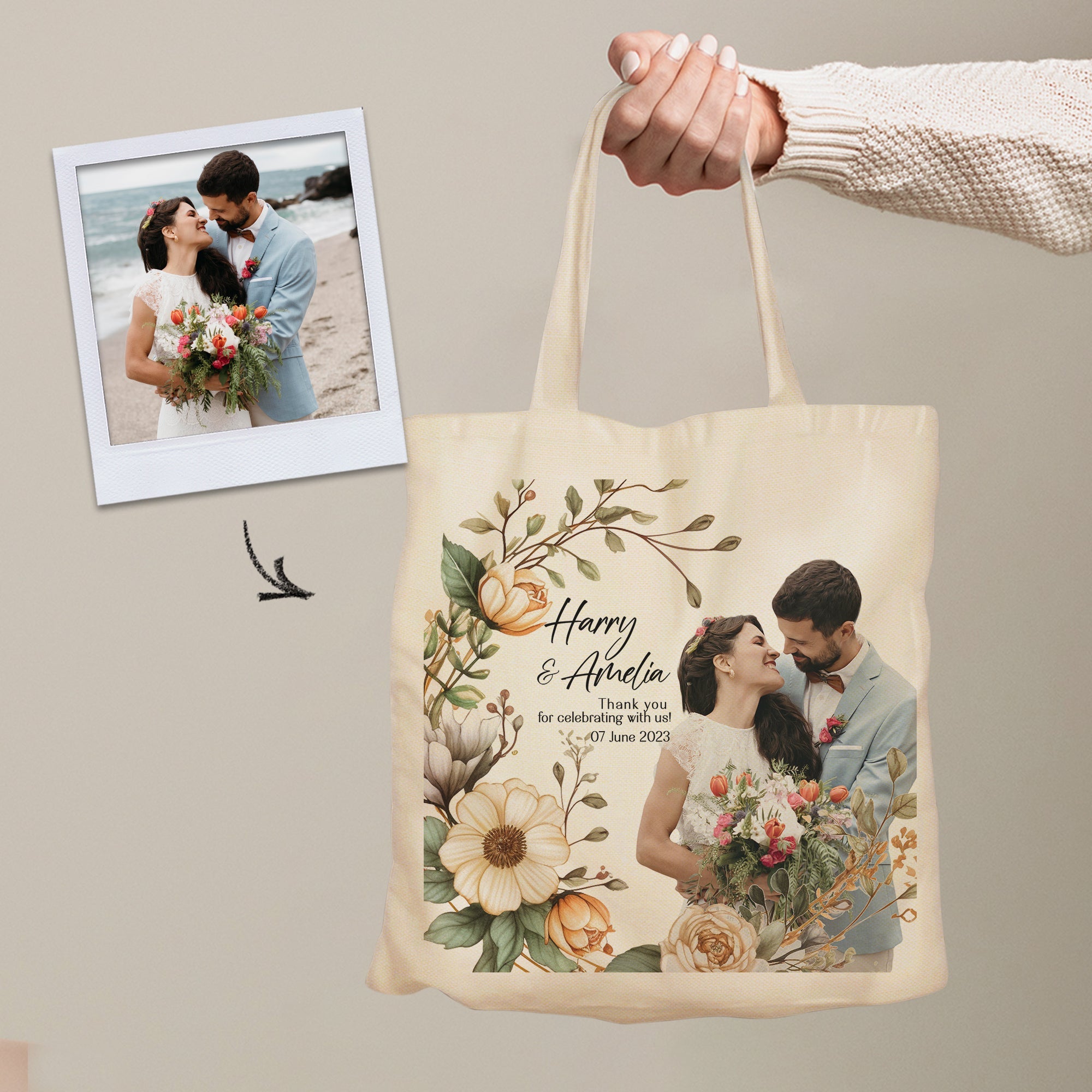 Custom Tote Bags - Bulk Order for Wedding gifts, Events &amp; Logos - cmzart