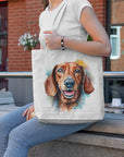 Dachshund I Tote Bag - Colourful Watercolour Painting - cmzart