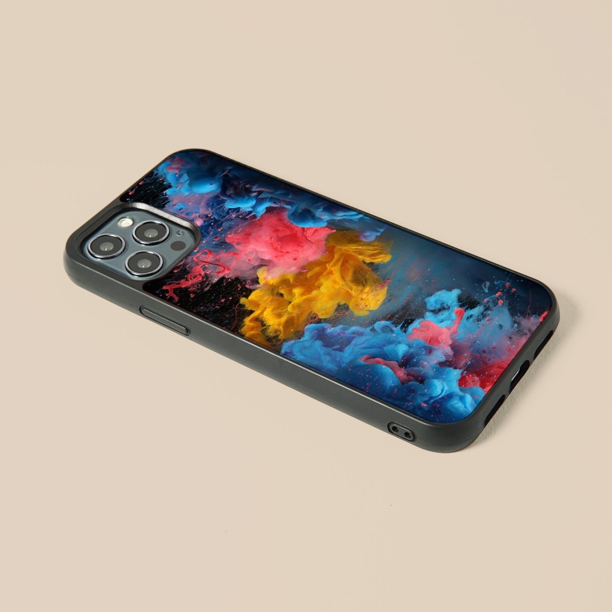 Dark Acrylic - Glass Phone Case - cmzart
