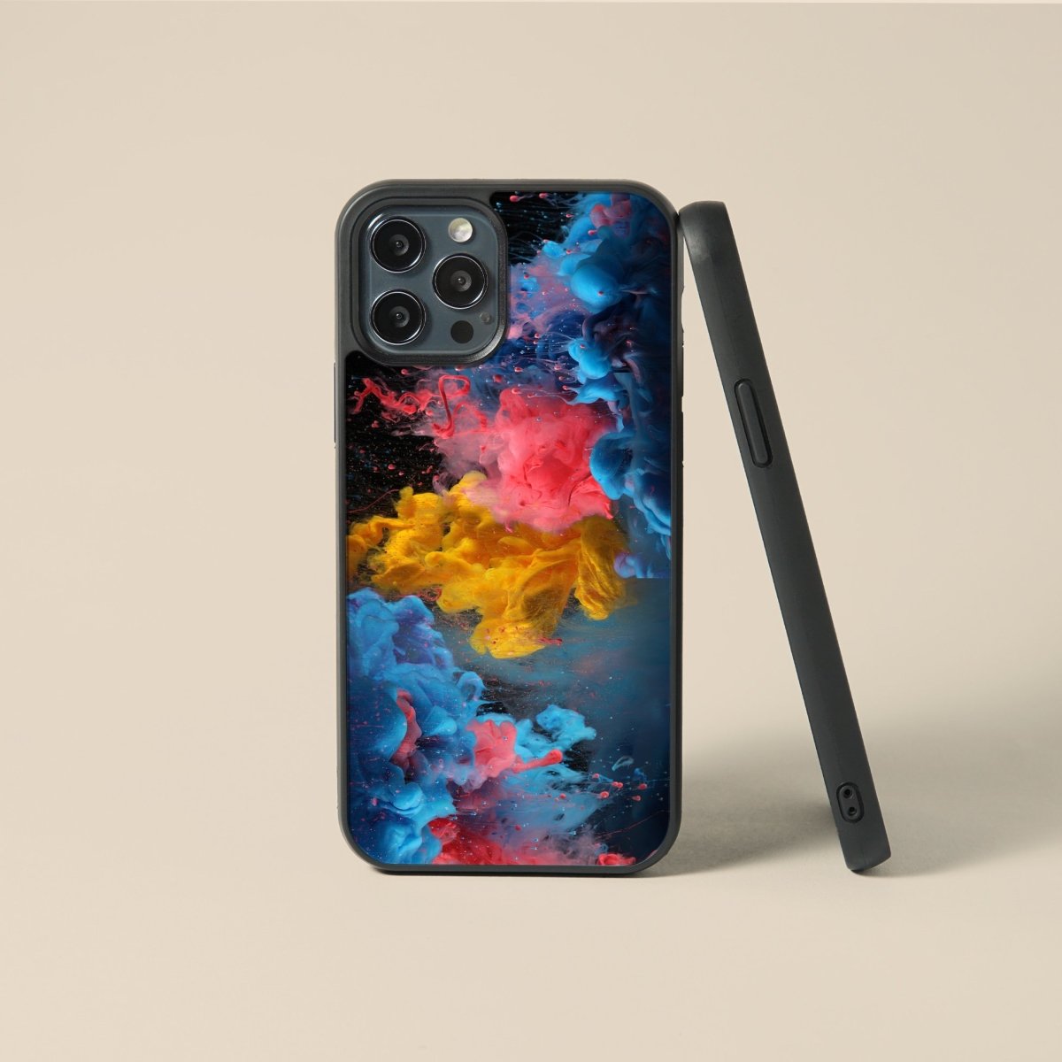 Dark Acrylic - Glass Phone Case - cmzart