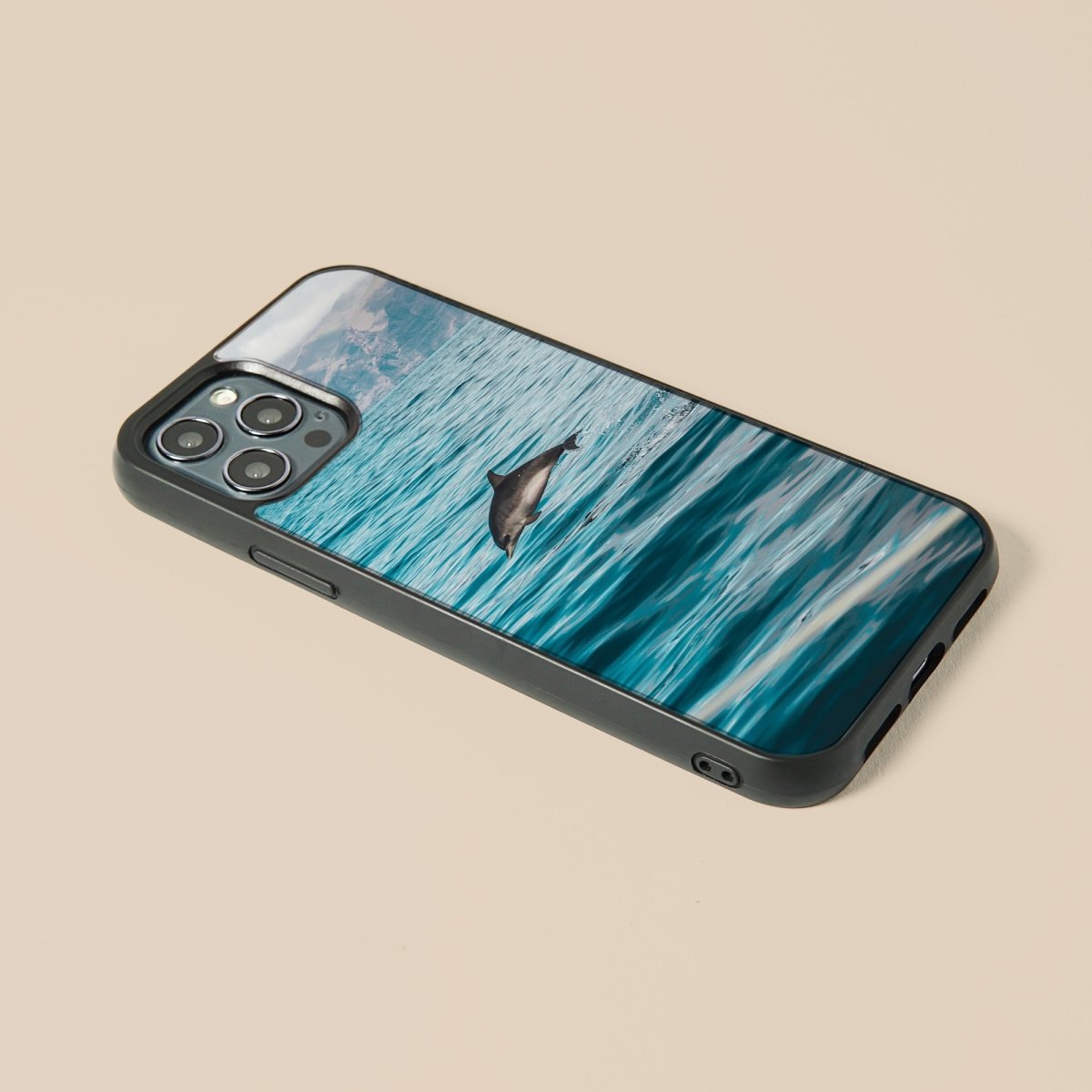 Dolphin - Glass Phone Case - cmzart