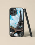 Eiffel Tower France - Glass Phone Case - cmzart