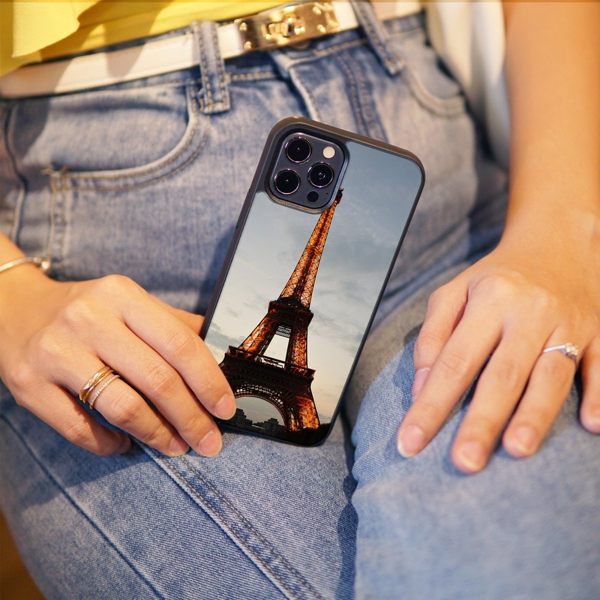 Eiffel Tower - Glass Phone Case - cmzart