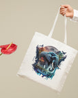Elephant Tote Bag - Vibrant Surrealism Art - cmzart