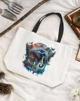 Elephant Tote Bag - Vibrant Surrealism Art - cmzart