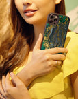 Evergreen Marble - Glass Phone Case - cmzart