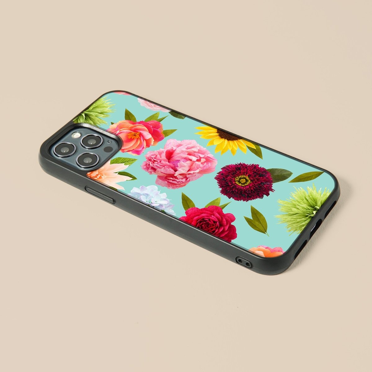 Flower Power - Glass Phone Case - cmzart