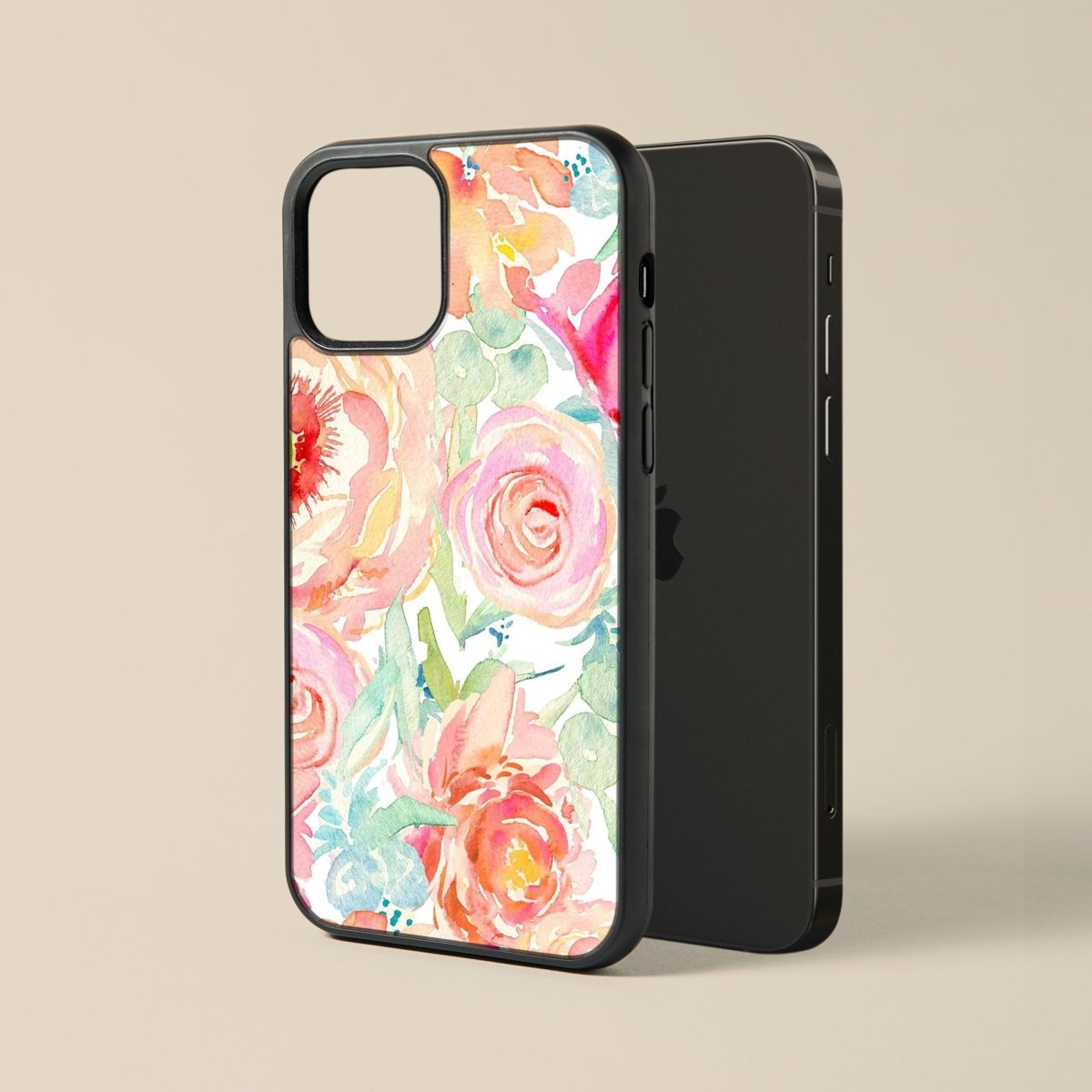 Flowers Painting - Glass Phone Case - cmzart
