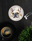 French Bulldog Glass Coasters - Watercolour Paintings - cmzart