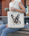 French Bulldog III Tote Bag - Colourful Watercolour Painting - cmzart