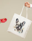 French Bulldog III Tote Bag - Colourful Watercolour Painting - cmzart