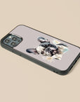 French Bulldog Watercolour Art - Custom Glass Phone Case - cmzart