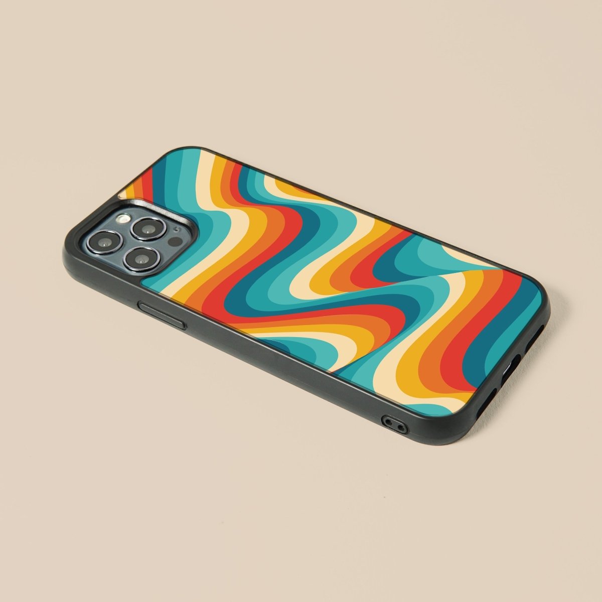 Groovy Retro 70’s - Custom Glass Phone Case - cmzart