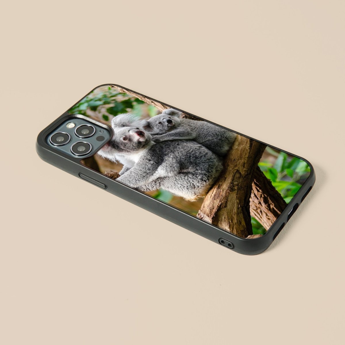 Koala Bear - Glass Phone Case - cmzart
