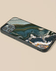 Labradorite Stone - Glass Phone Case - cmzart