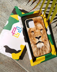 Lion Face - Glass Phone Case - cmzart