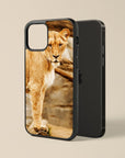 Lion - Glass Phone Case - cmzart