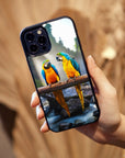 Macaw Bird - Glass Phone Case - cmzart