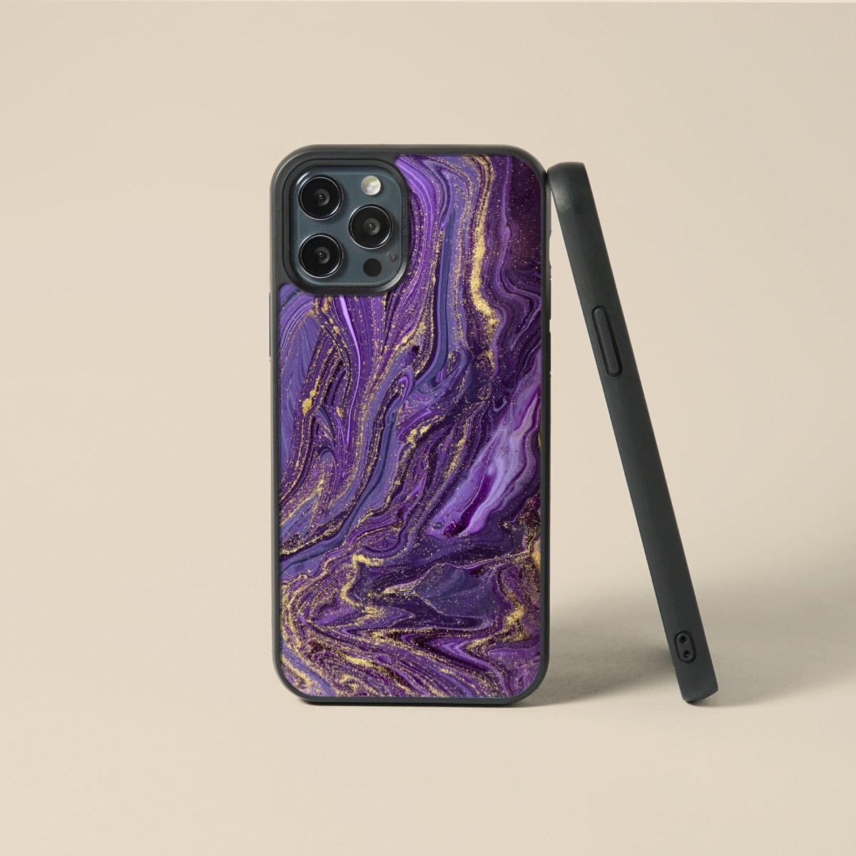 Maleficent Marble - Glass Phone Case - cmzart