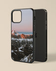 Mountain Winter - Glass Phone Case - cmzart