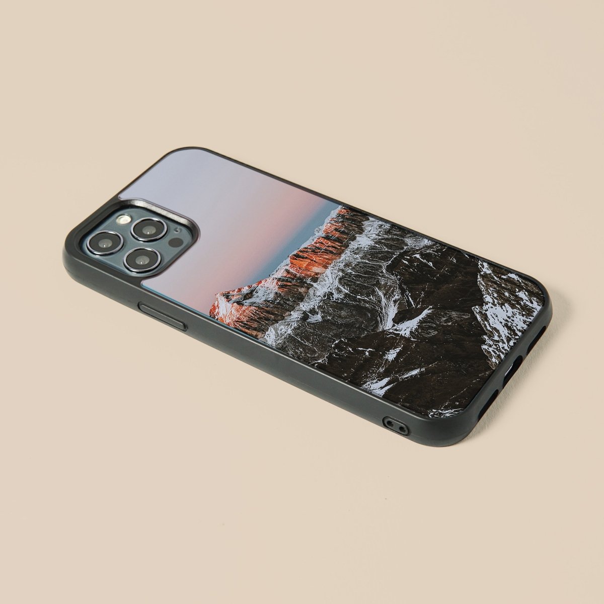 Mountain Winter - Glass Phone Case - cmzart