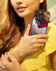 Multicolor Swirl - Glass Phone Case - cmzart