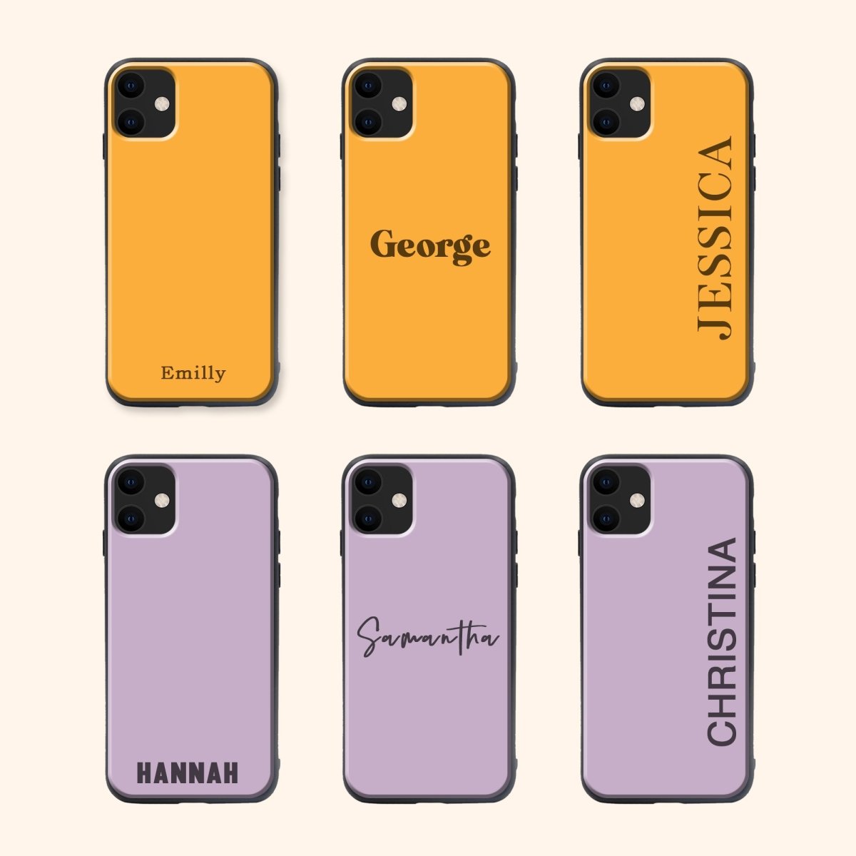 Orange Swirl - Glass Phone Case - cmzart