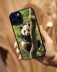 Panda - Glass Phone Case - cmzart