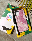 Pink Quartz - Glass Phone Case - cmzart