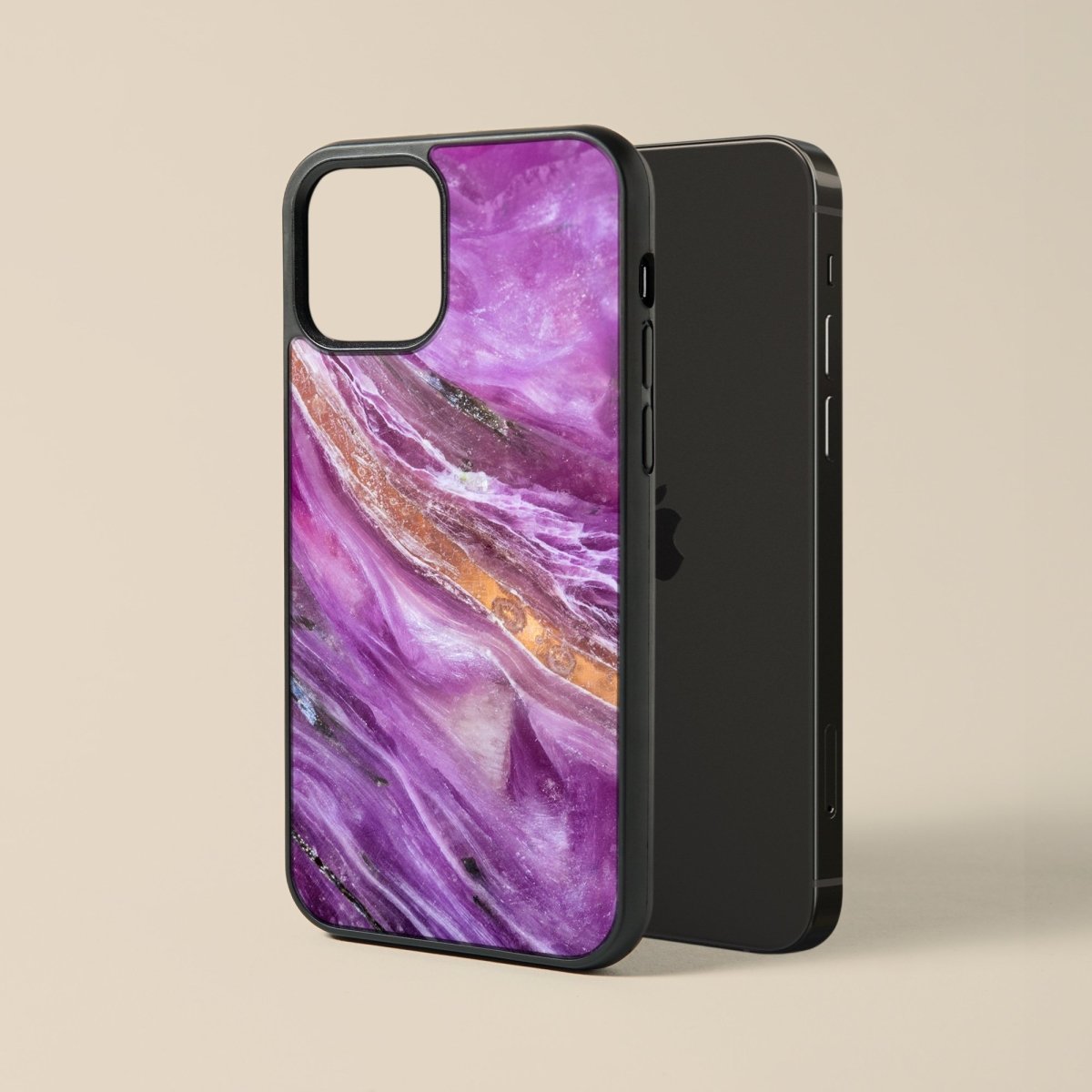 Purple Quartz - Glass Phone Case - cmzart