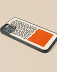 Red Striped - Glass Phone Case - cmzart
