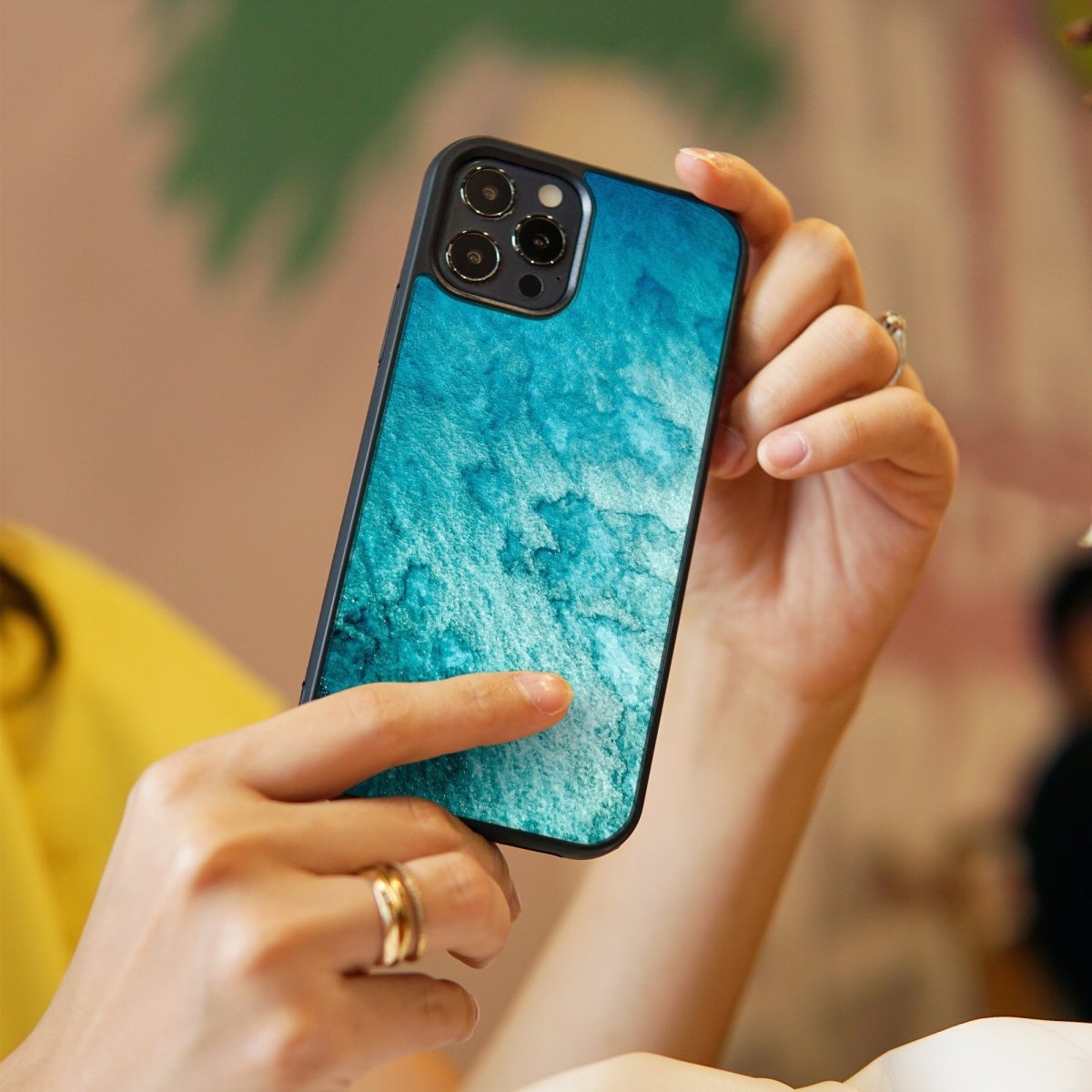 Sky Marble - Glass Phone Case - cmzart
