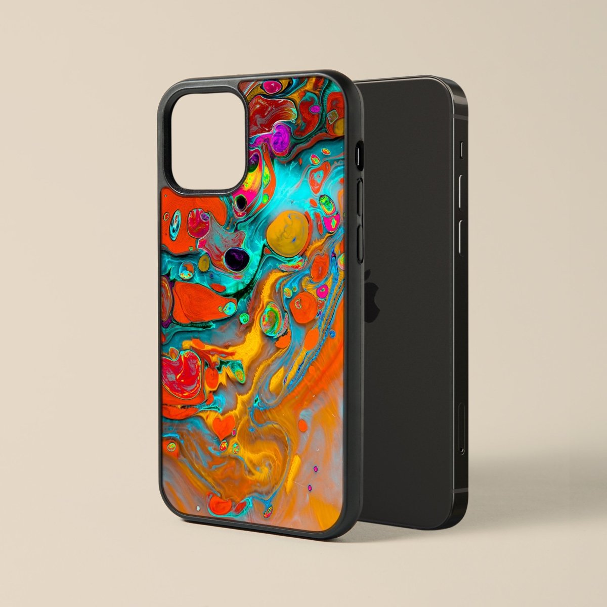 Spice Turquoise - Glass Phone Case - cmzart