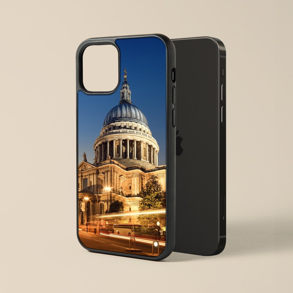 St Paul Cathedral London - Glass Phone Case - cmzart