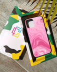 Think Pink - Glass Phone Case - cmzart