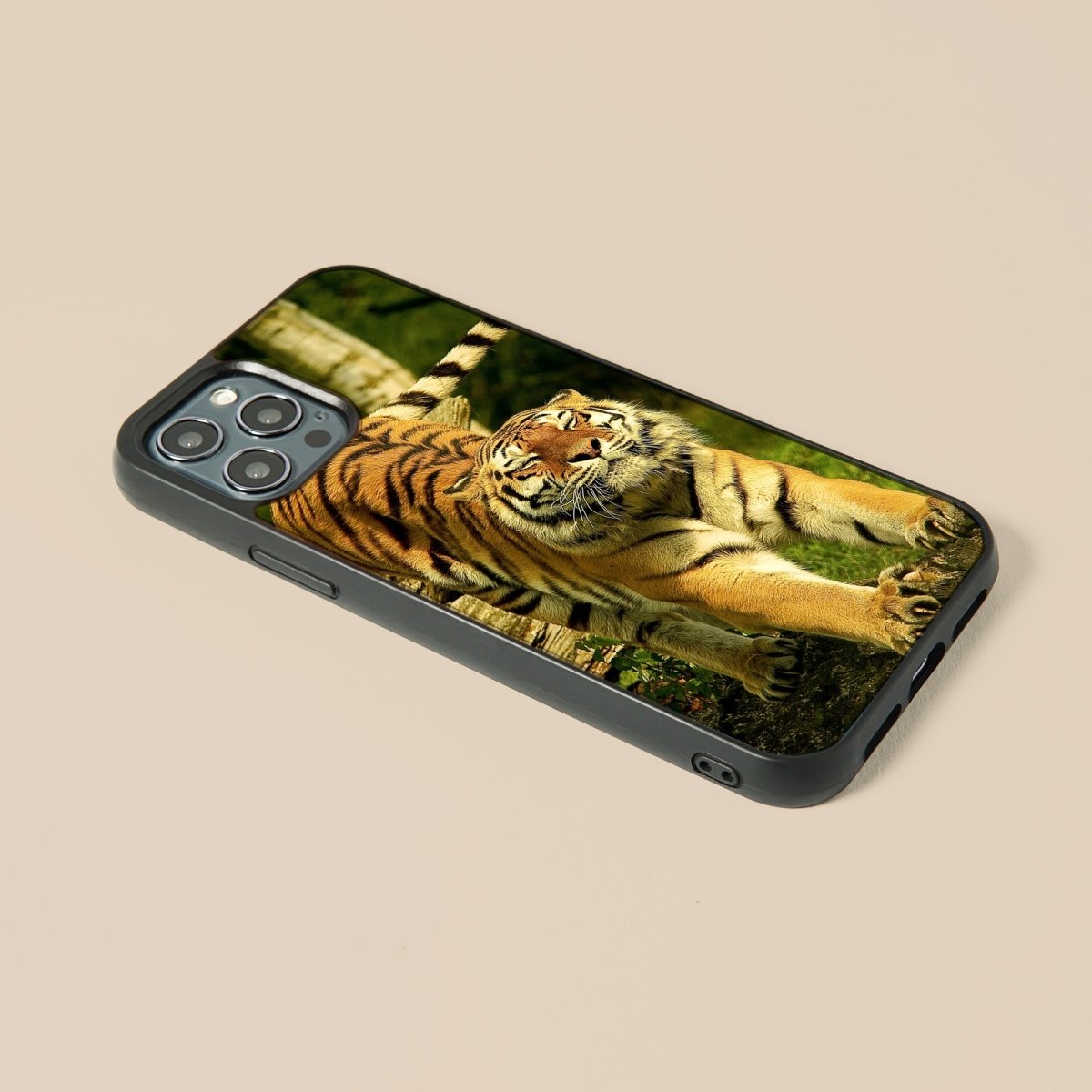 Tiger - Glass Phone Case - cmzart