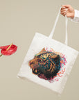 Tiger Tote Bag - Colourful Watercolour Painting - cmzart