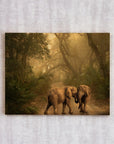 TWO ELEPHANT IN BEAUTIFUL JUNGLE - cmzart