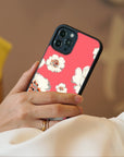 Watercolor Poppy Flower - Glass Phone Case - cmzart