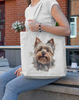 Yorkshire Terrier II Tote Bag - Colourful Watercolour Painting - cmzart